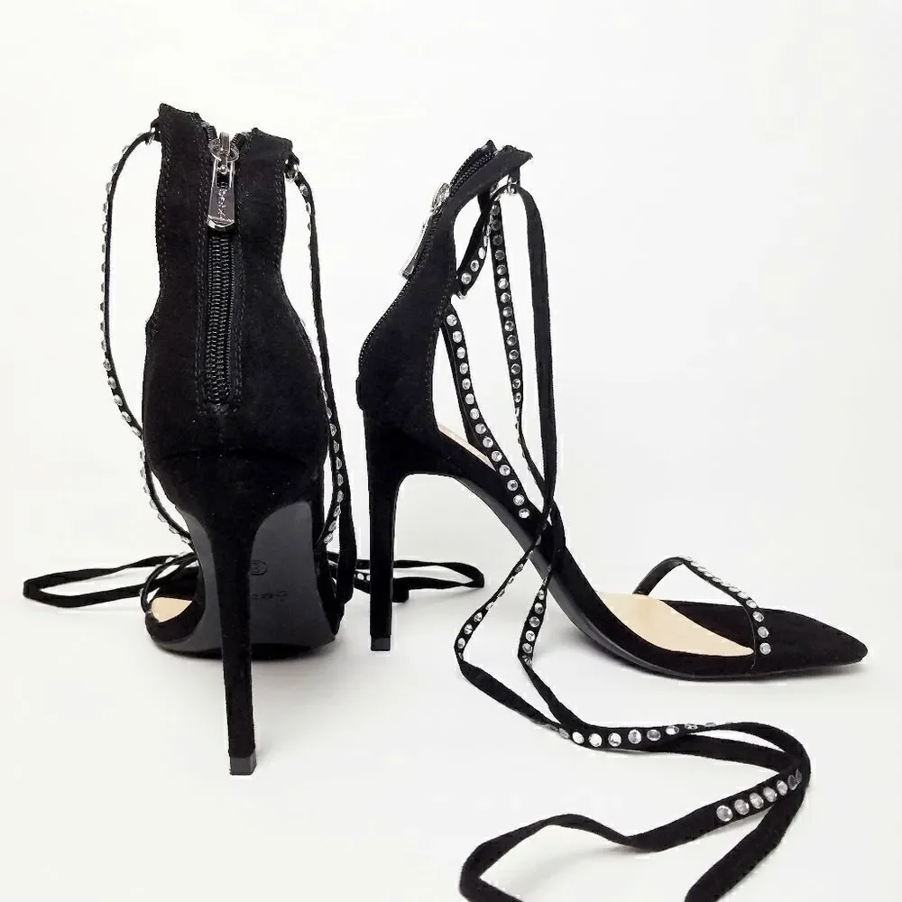 Sexy bebe Rhinestone Embellished size 9 Heels